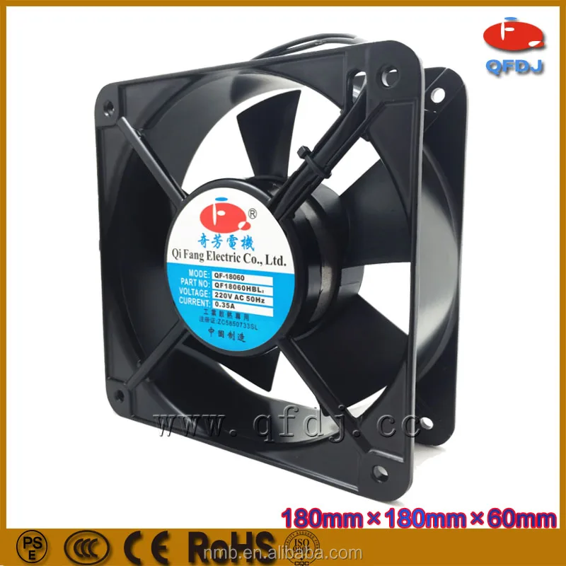 220 В ac маленький термостойкий вентилятор 18060 охлаждающий вытяжной 180 мм охлаждения электродвигателя