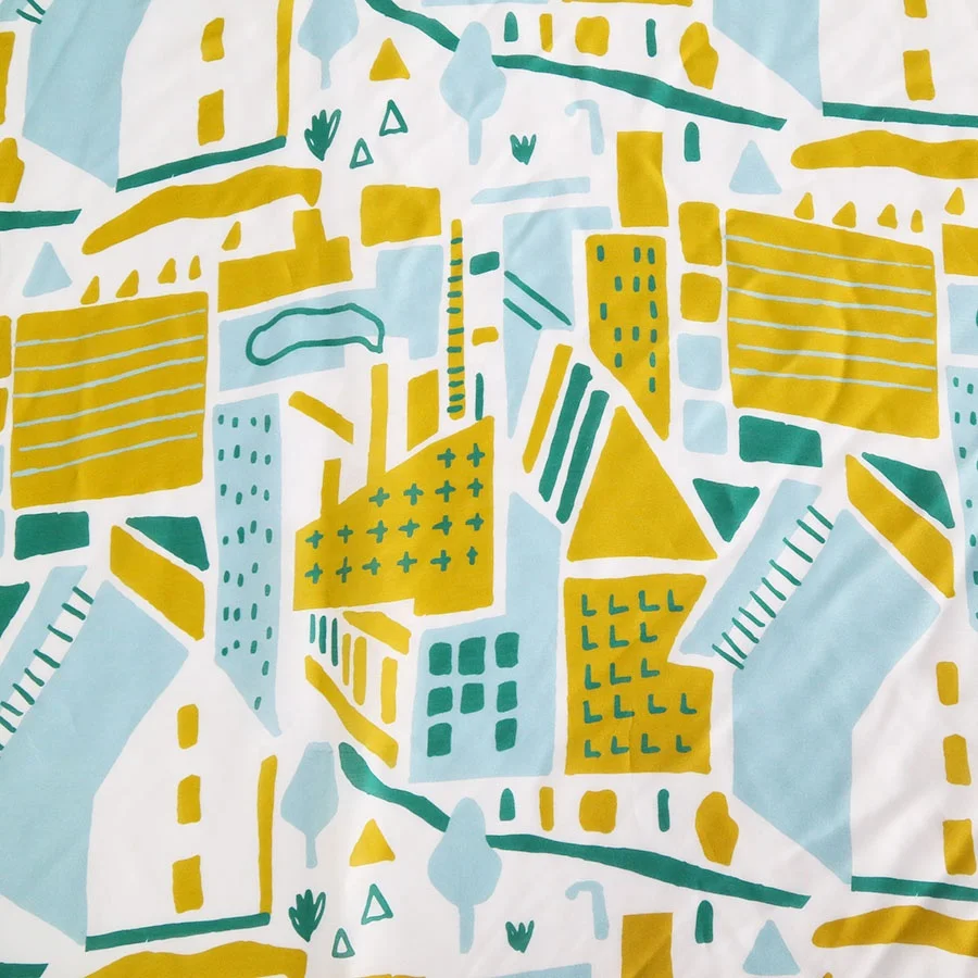 Digital printing on 100% silk habotai chiffon crepe de chine fabric for dress and scarves