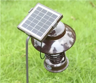 Rechargeable Outdoor Bug Zapper with Lighting Solar Mosquito Killer UV Lamp USB Bug Zapper