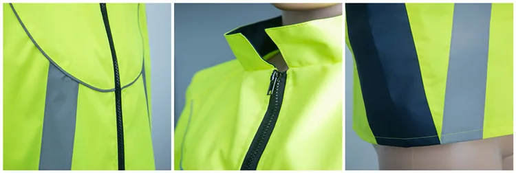 210D oxford original 3M reflective strips motorcycle safety jacket for emergency