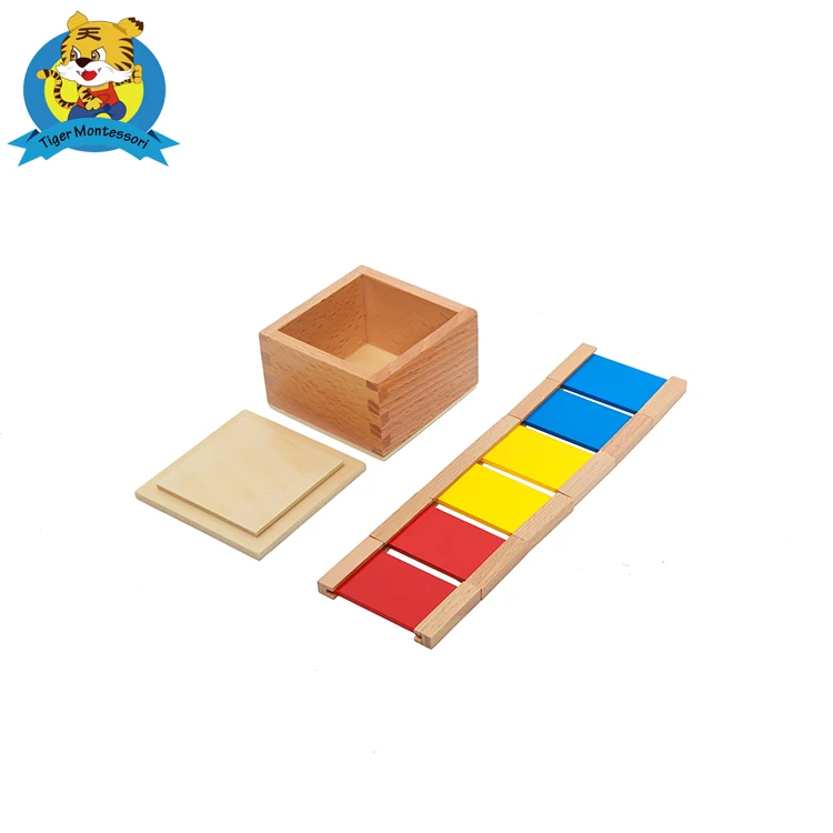 Wooden educational toy Montessori Materials AMI standard Color Tablets(1st Box) for nursery