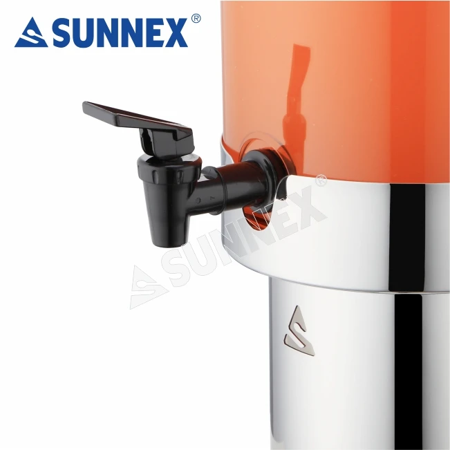 Sunnex Modern Beer Tower Tabletop Liquor Dispenser Stainless Steel Single Beverage Dispenser
