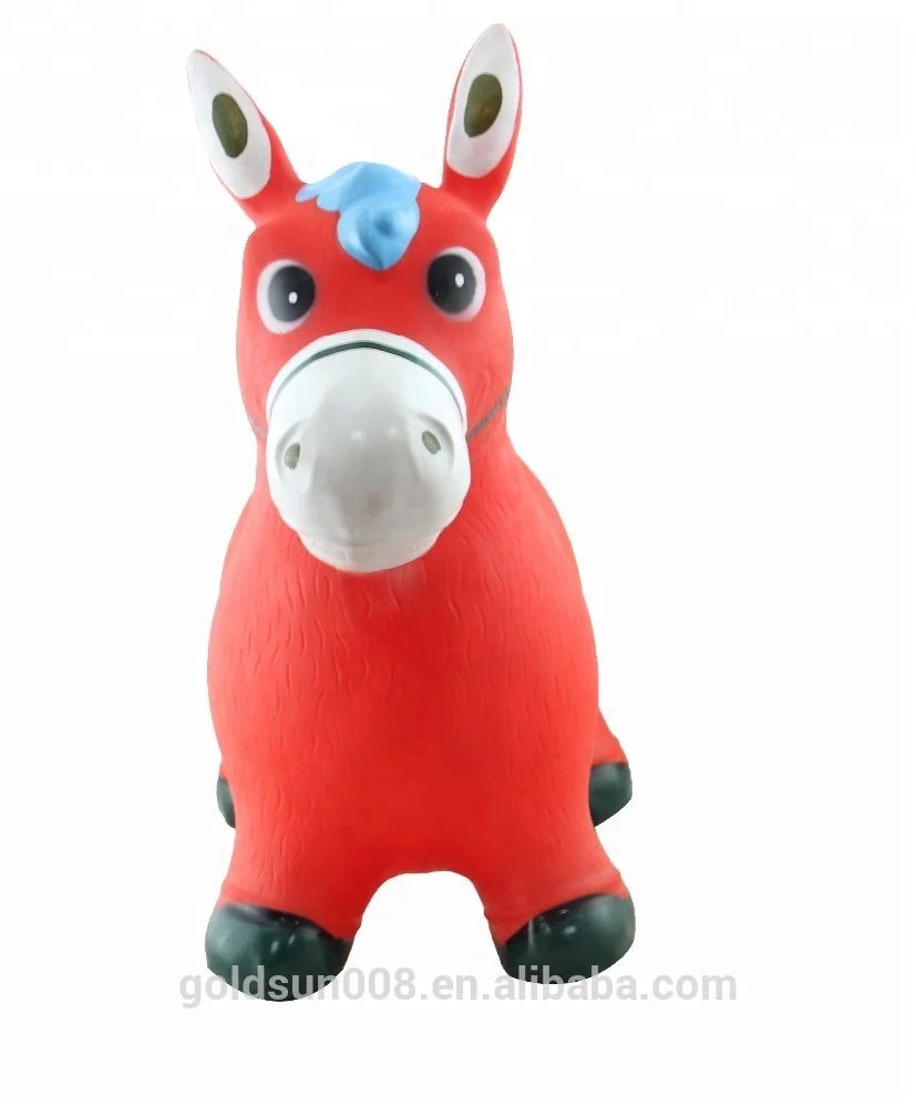 Pvc Jumping donkey Animal Kids Safety Inflatable Hopper toy Horse outdoor