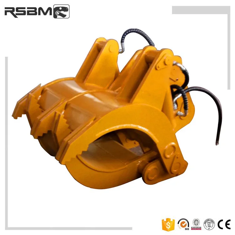 RSBM экскаватор лог грейфер TB138FR Гидравлический Грейфер для зажима бревен