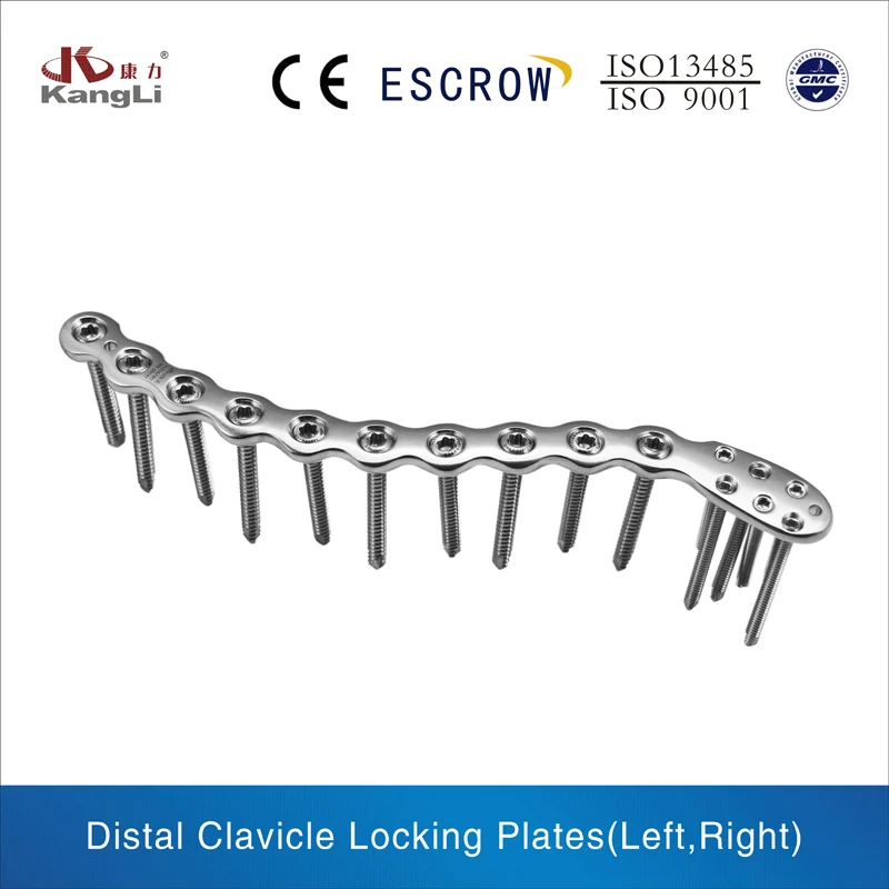 surgical implant S clavicle locking plate, titanium locking plates