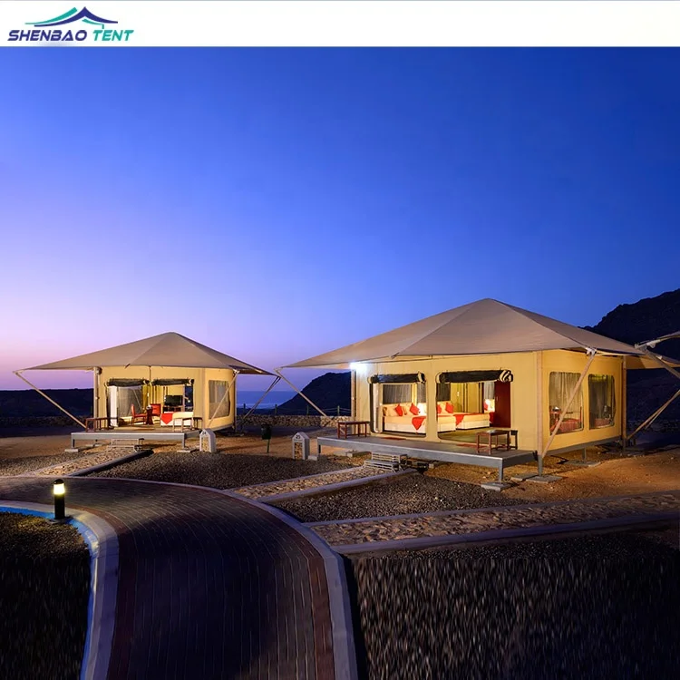 High Quality Pvdf Luxury Outdoor Resort Glamping Membrane Strructure Hotel Tent