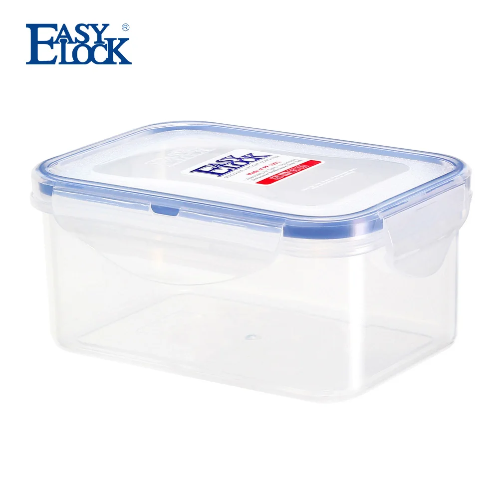 600ml 20.3oz Small Click Houseware Plastic New Product Easy Lock Food Silicone Container