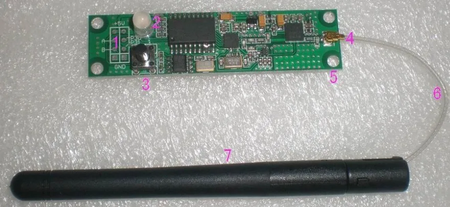 2.4G Wireless Module of DMX512 signal transmitter/receiver PCB board for stage lighting