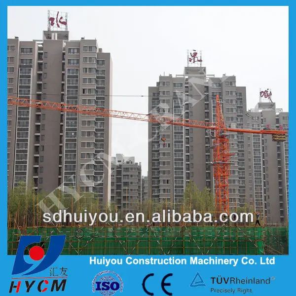 
small qtz40 manual construction telescopic tower crane 