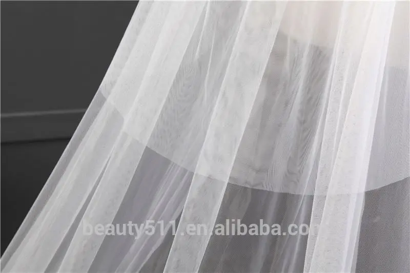 2021 Hot Sale Long Lace Wedding Dresses Bridal Veil long Tulle handmade beads emboied lace wedding