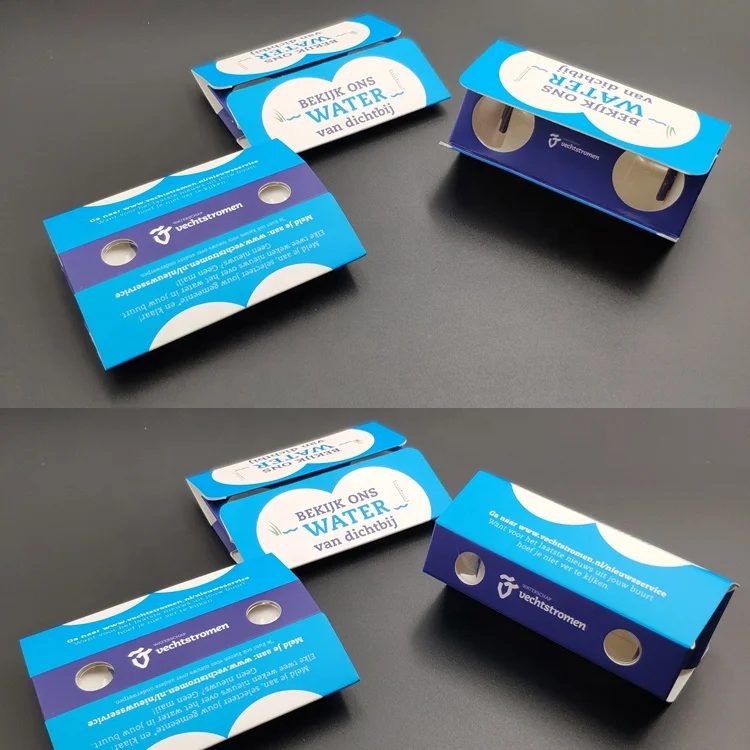 Картонные складные бинокли с логотипом на заказ