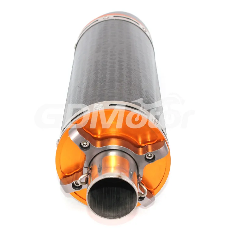 Выхлопной глушитель для мотоцикла из углеродного волокна