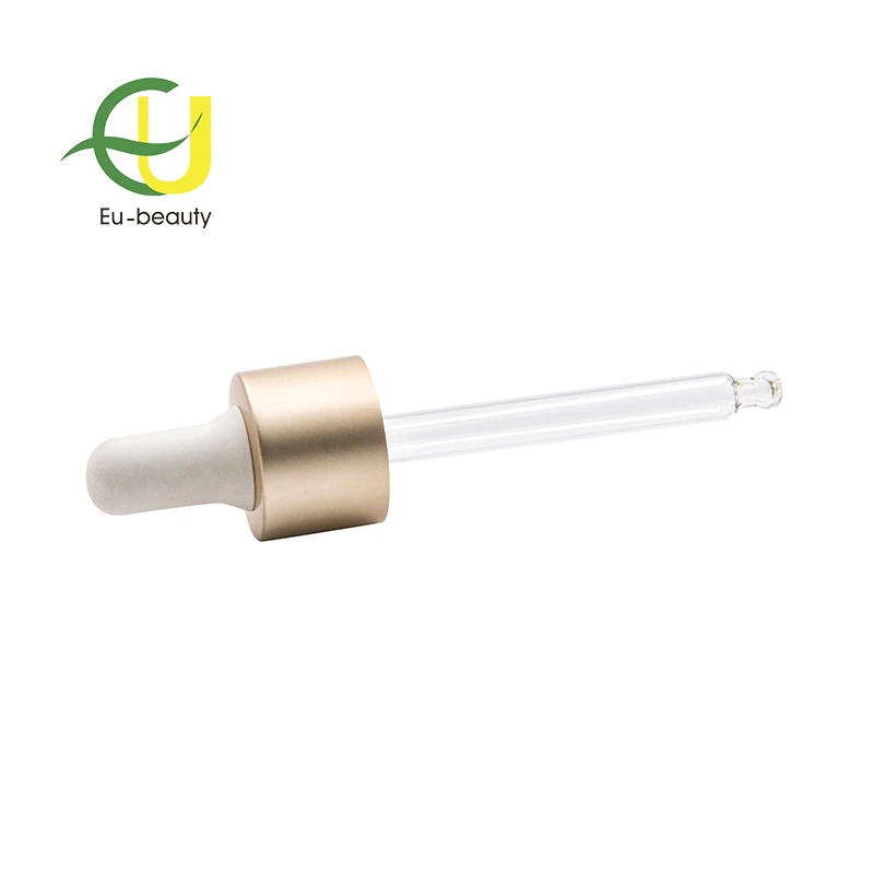 Aluminum collar glass dropper for serum bottle