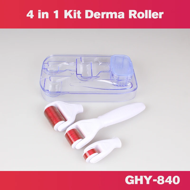 Acne Scarring High Quality titanium derma roller 4 in 1 dermaroller 1.5mm