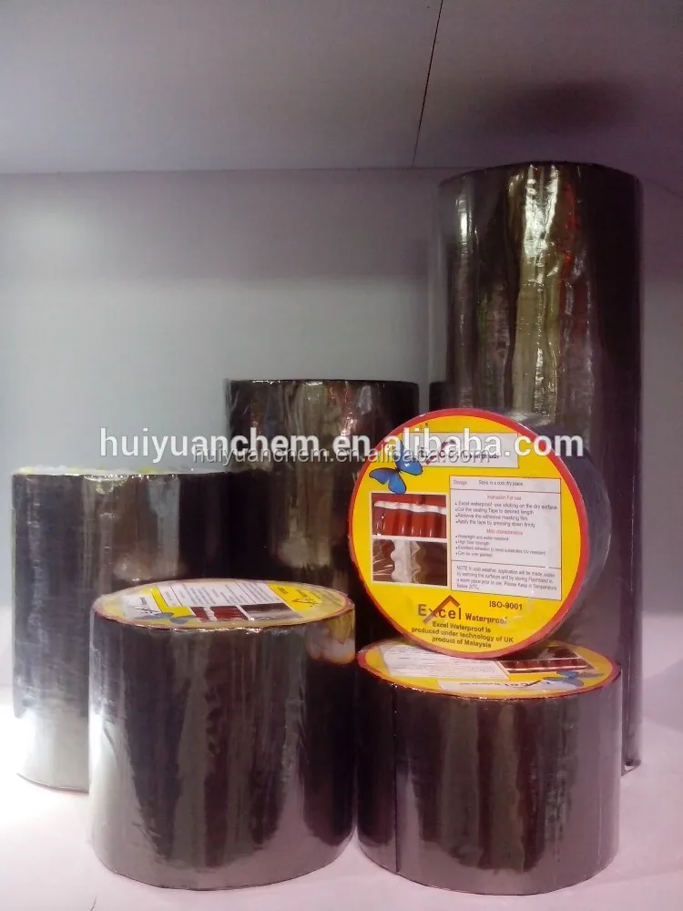 aluminium surface ,HDPE surface ,Self adhesive flashing tape for building waterproof