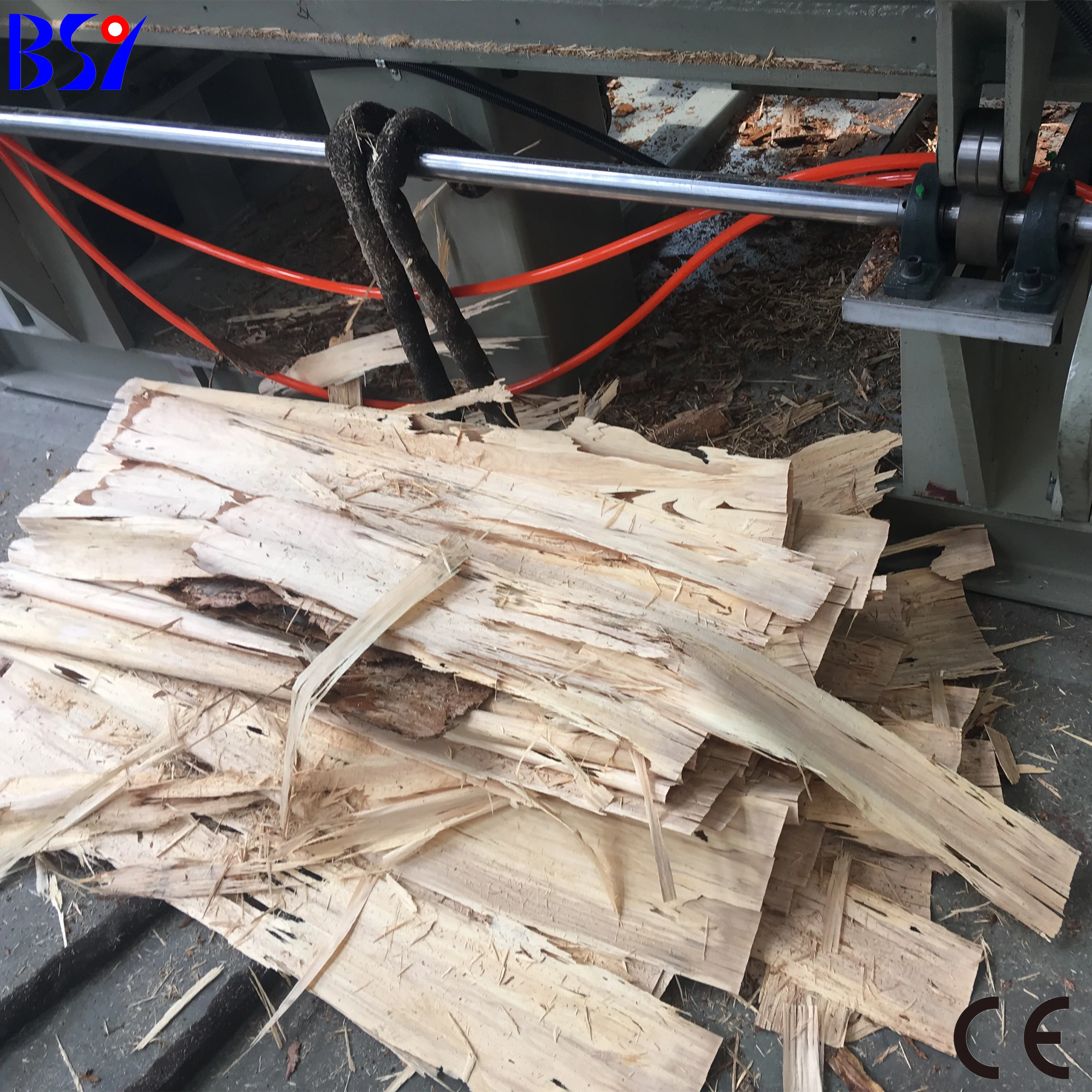 Automatic 8 feet  wood log debarker for sale/good price wood log debarking machine for veneer peeling