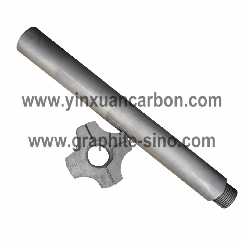 Aluminum Cleaning Graphite Rotor and Shaft for Degassing Machine