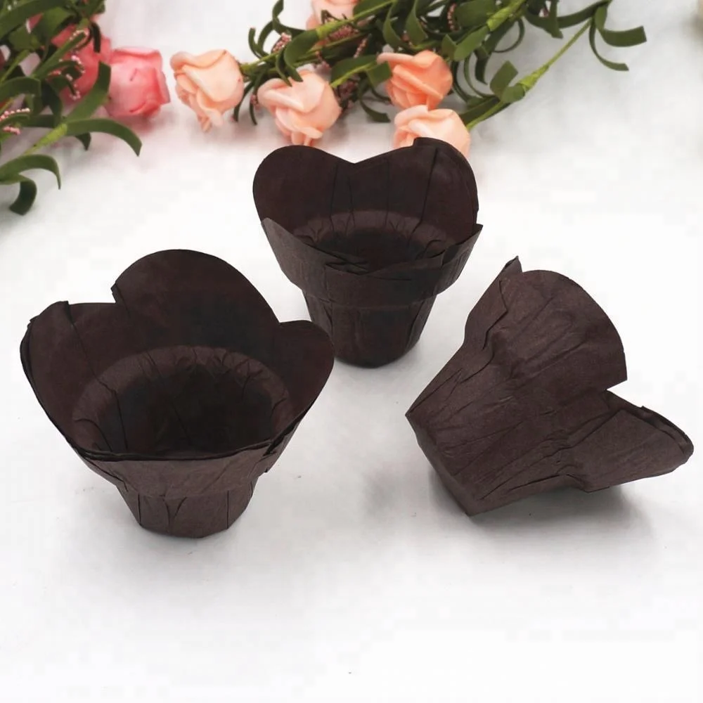 Mini lotus muffin baking cup Cupcake liners Cupcake wrappers Muffin liners 200 count Lotus cup