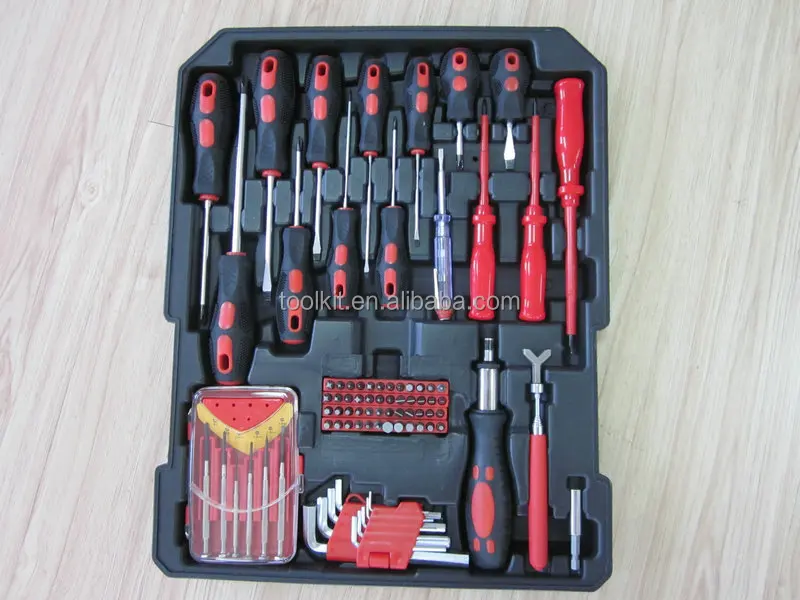 186 pcs kraftwelle tool trolley case,kraftwelle germany tool trolley