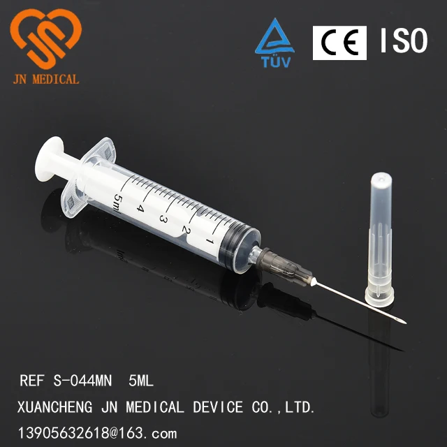 
Disposable syringe with needle luer slip/luer lock 1ml 