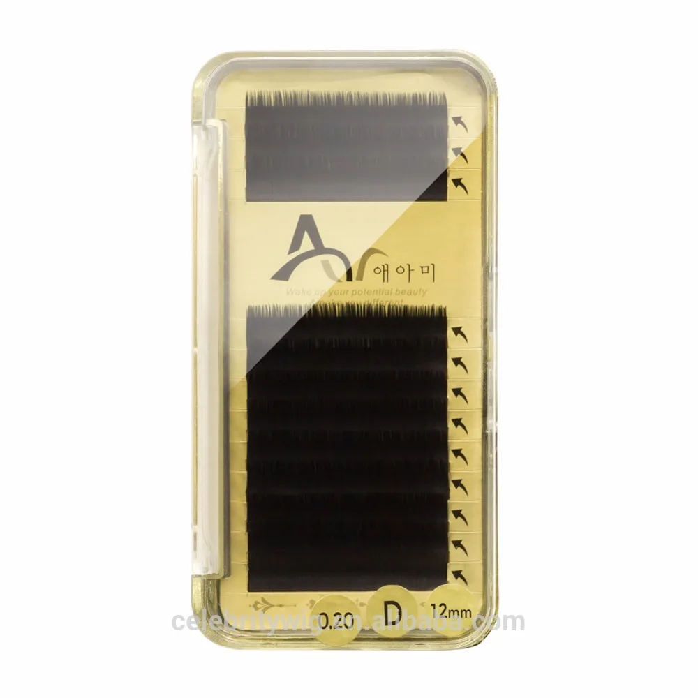 Extension Silk Neicha 3d Human Hair Primer Organizer 0.07 Box Eyepad Rose Gold Eyelash Packaging
