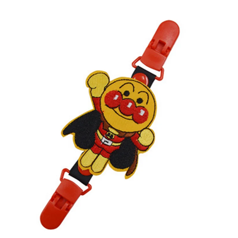 Baby stroller accessories safety seat strap clip cartoon double headed stroller hook bib handkerchief anti swap chain