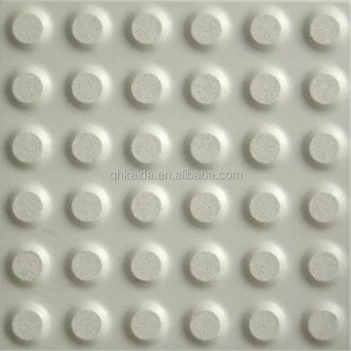 self adhesive outdoor rubber tactile warning brick floor tiles