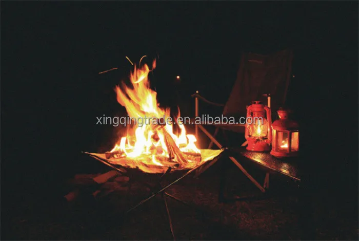 Outdoor Fire Burn Pit Stand Portable Solid Fuel Rack Folding Stove Fire Frame Fast Heating Wood Charcoal Stove Camping Tool