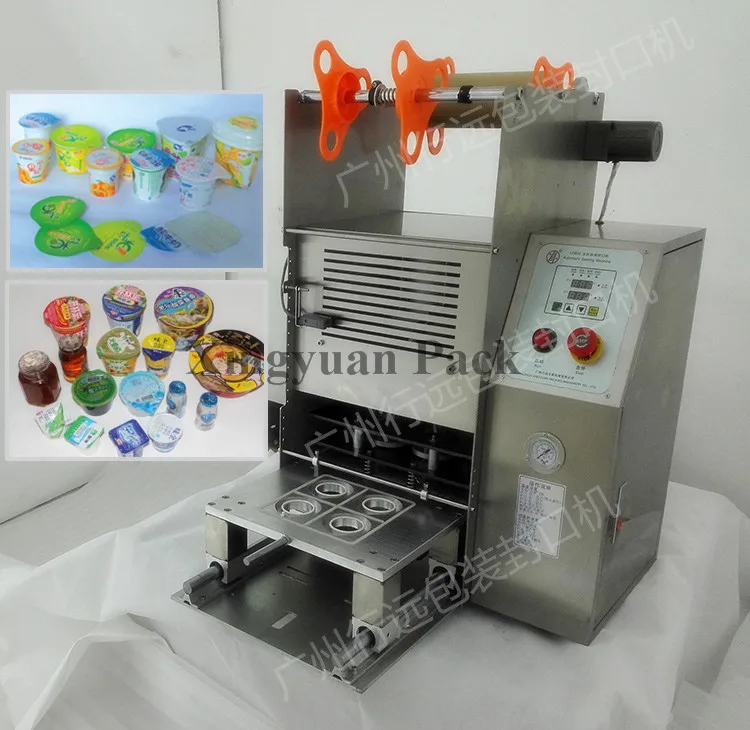 
Semi Automatic Flat rim plastic cup sealer/Plastic Cup Sealing Machine 