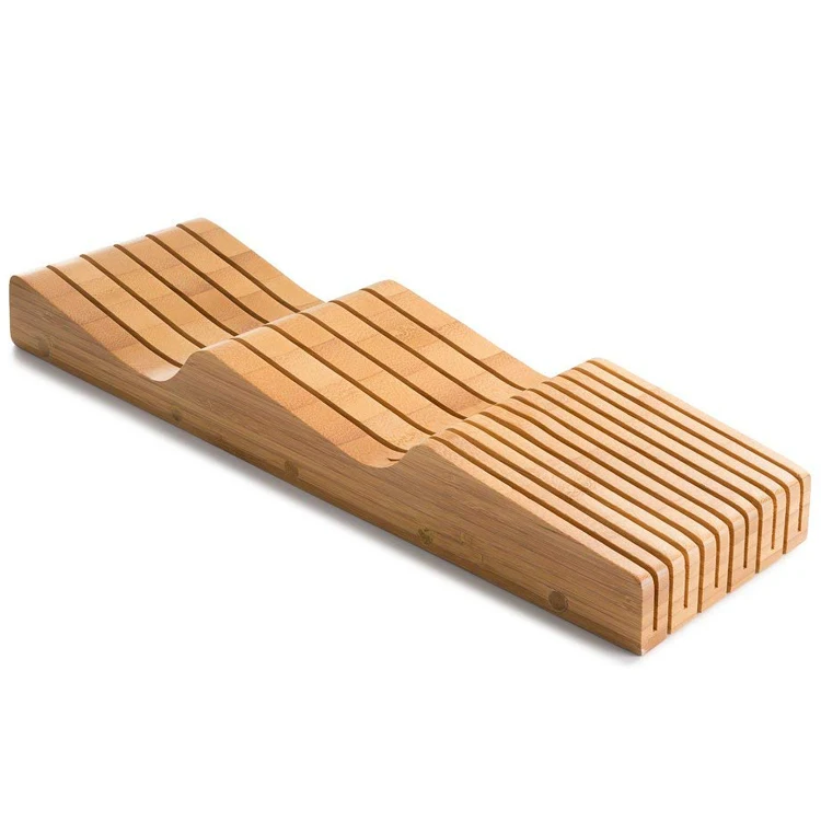 Bamboo In Drawer Knife Block holder (60821008455)
