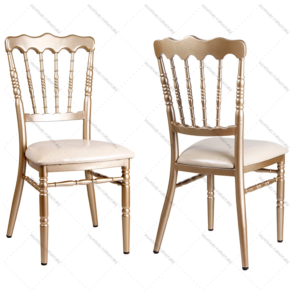 Hangmei мебель для отеля, Высококачественный Свадебный металлический Штабелируемый Банкетный стул chiavari
