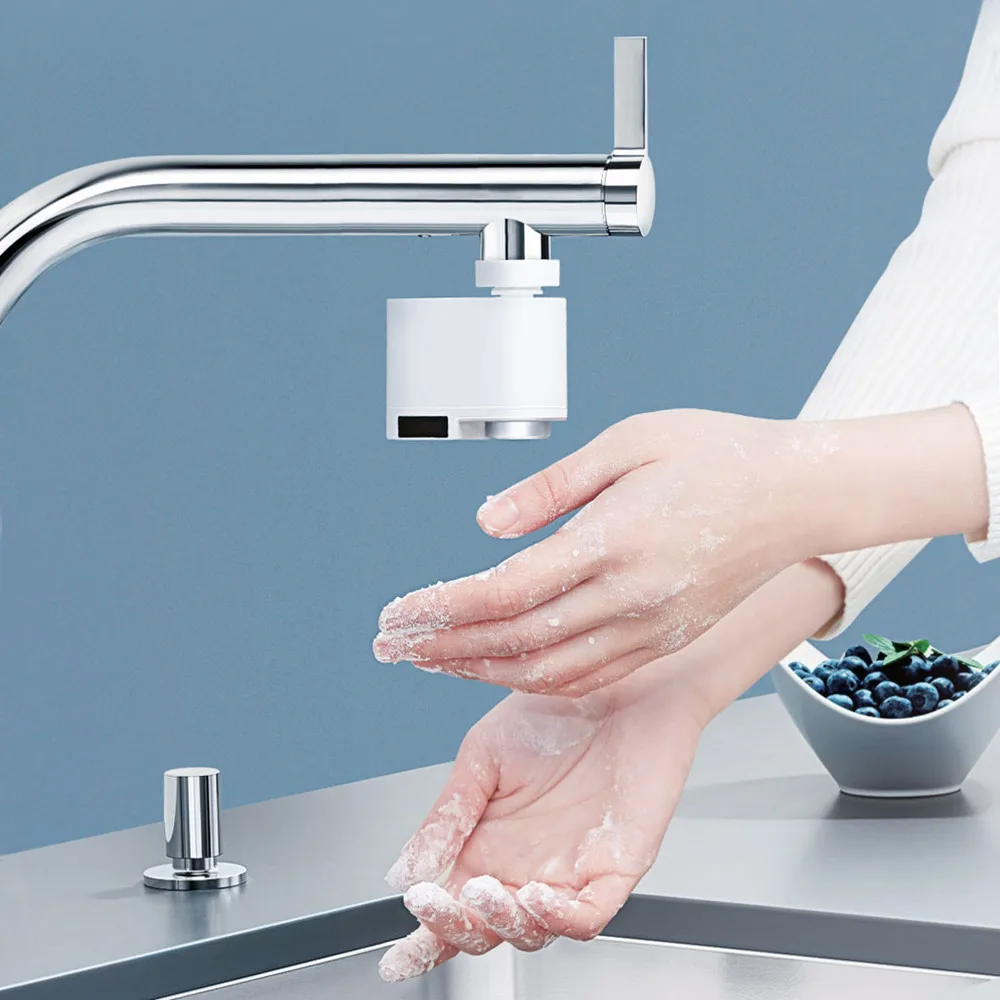 Original Xiaomi Smart Sensor Faucet Infrared Sensor Automatic Water Saver Tap Anti-overflow Kitchen Bathroom Inductive
