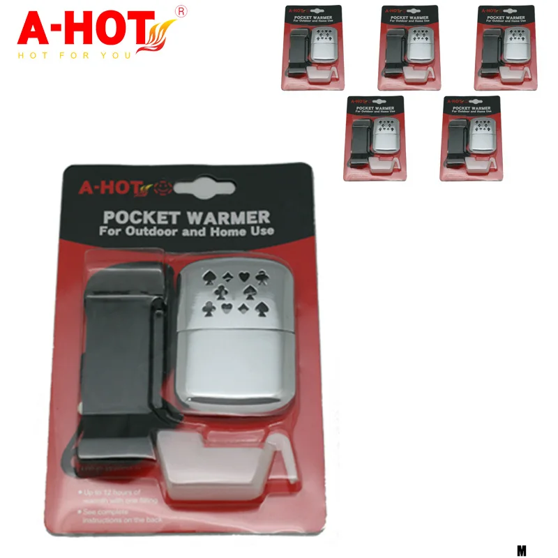 Stainless steel pocket and warmer indoor outdoor activities small heater warmer in pocket