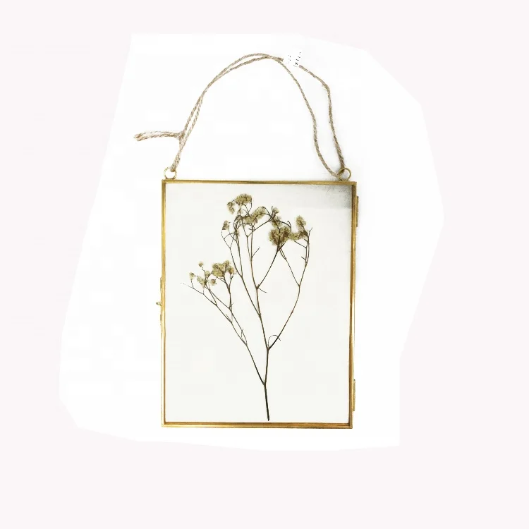 Photo Frames Picture Photo Frame Wall Hang Glass PF-1049 High Quality Fashion Gold Copper Hongxin Die Cutting Printing 2-7 Days