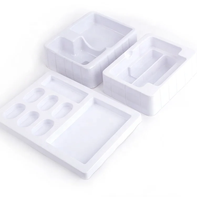 Factory Wholesale Costom High Quality PET PVC Eco Friendly Disposable Cosmetic Plastic Blister Insert Tray Packaging Container