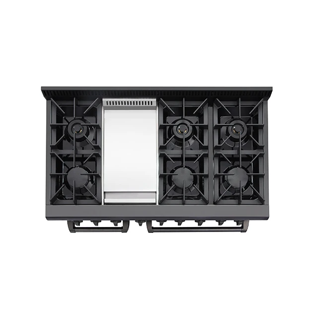 Hyxion professional kitchen 48 inch gas cooking range