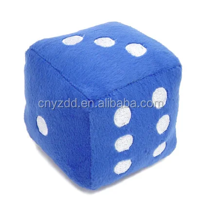 Free sample plush dice toys/cheap price plush toys