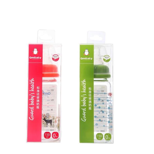 
Wholesale Standard-cablier glass baby feeding bottle milk bottles 