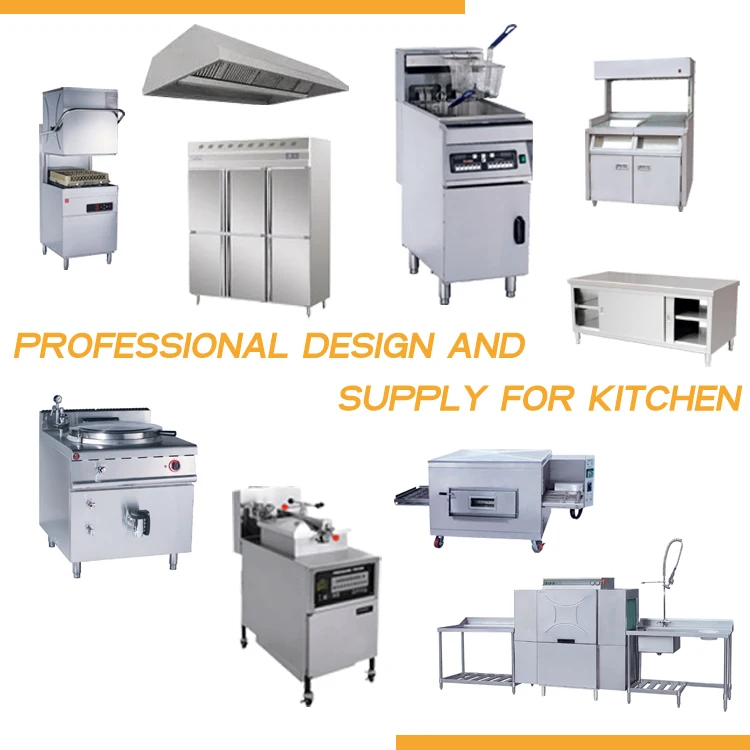Reliable Warranty Support Free Design Layout Kitchen Restaurant Equipment for Kitchen Project and Hotel Project