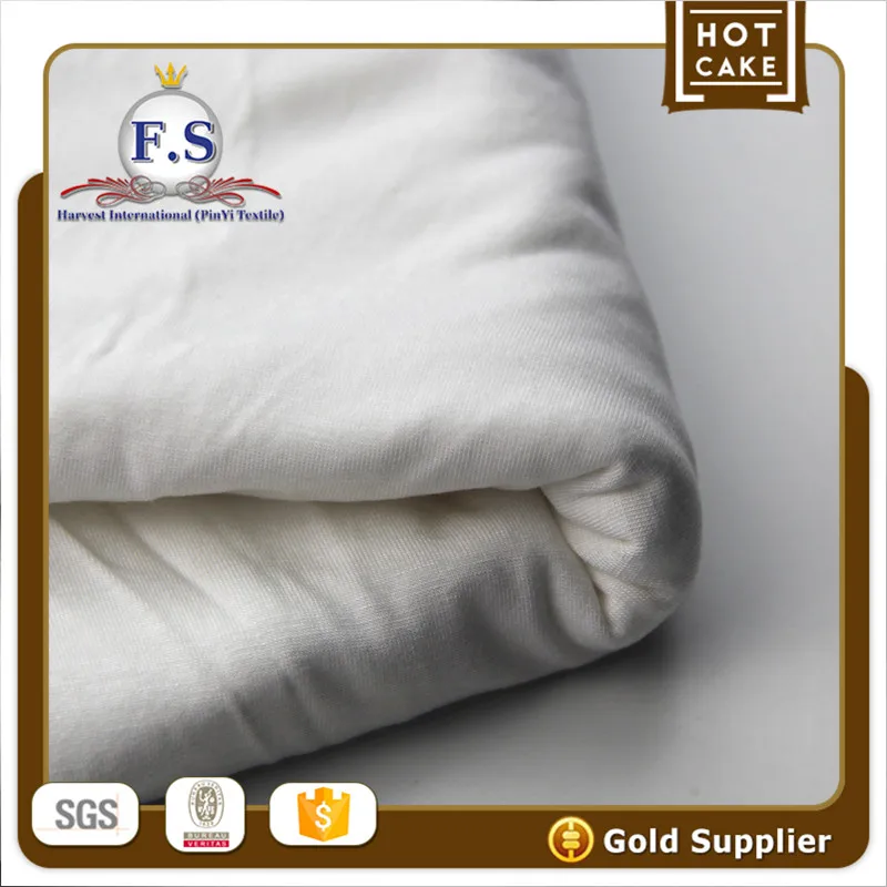 96/4 nature bamboo jersey fabric