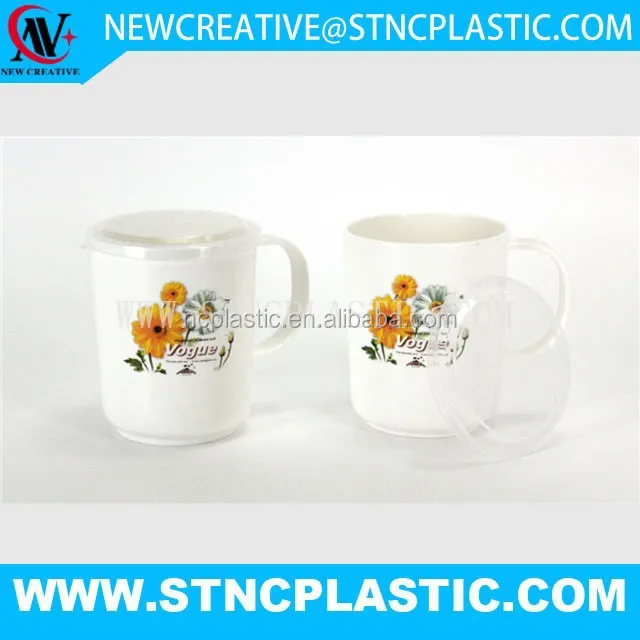 personalizados double color microwave insulatded plastic mug
