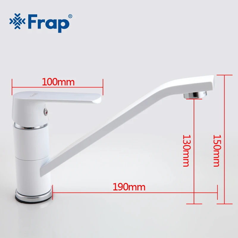 FRAP Fashion Style Multi-color Kitchen Faucet Cold and hot water taps White Orange Green 360 Rotation F4931&F4932&F4933