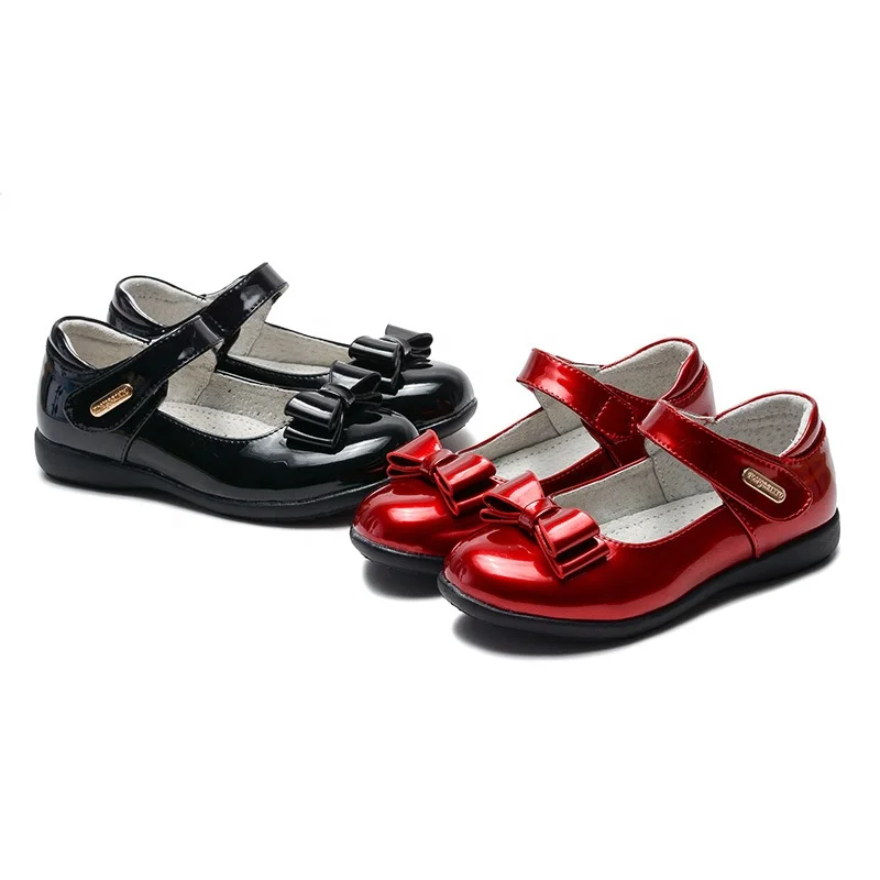 Itec wholesale oem children kids leather school uniform shoes for girl