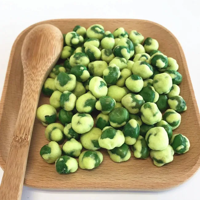 High quality BRC dried coated strawberry wasabi green peas price