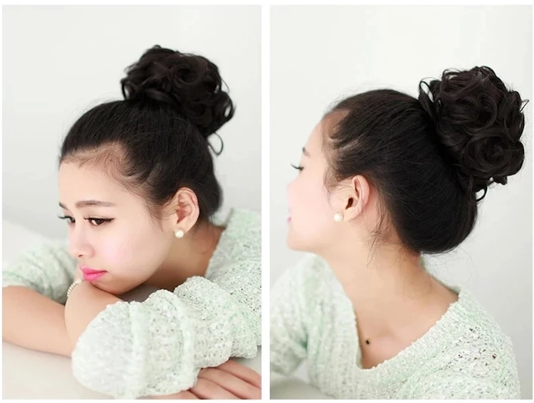 synthetic hair accessories new arrival chignon hair pieces bun