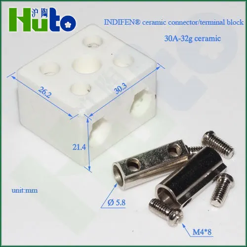 Керамическая Клеммная колодка [Клеммная колодка INDIFEN] 5-50A, высокотемпературная Керамическая Клеммная колодка