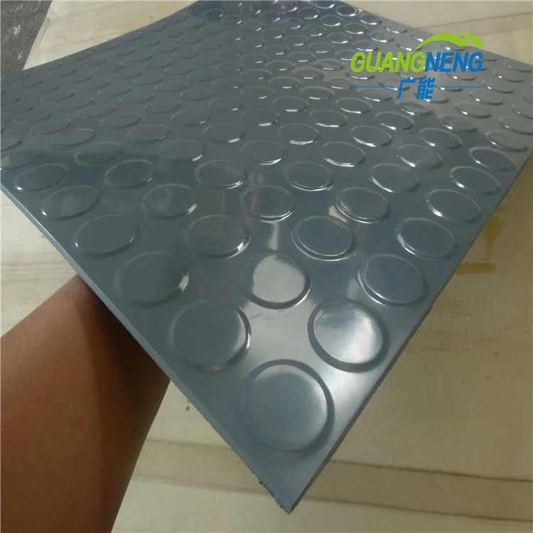 65 Shore Coin Circular Studded Anti-Slip Rubber Floor