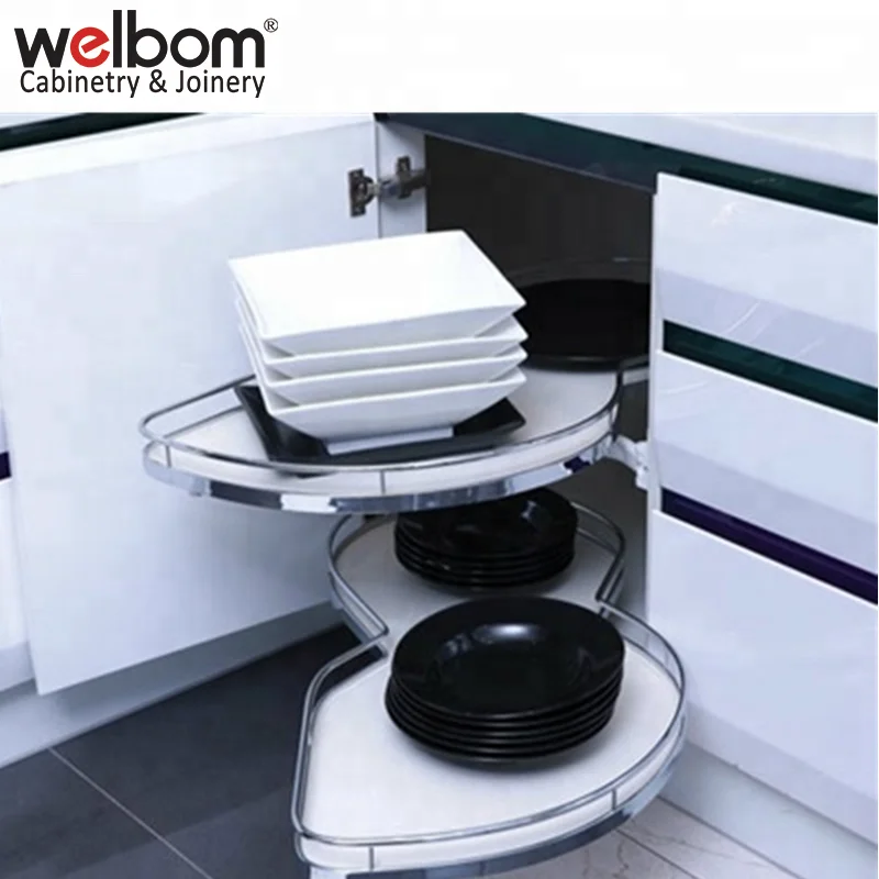 Italian Luxury Handless High Gloss HDF Lacquered Paint Cabinet Kitchen Miami