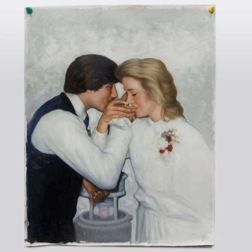 Wedding Couple Portrait Turn Photo Into Canvas Painting