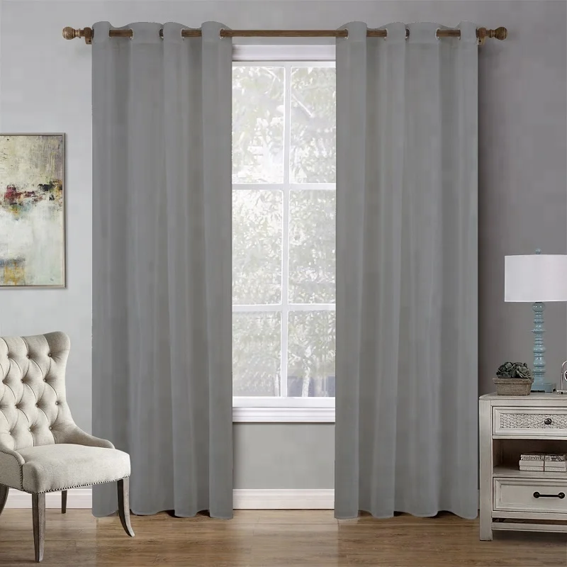 Direct From Factory High Quality Plain Room Window Decoration Store Tulle Fabric Voile Drapers Sheer Curtain Panels